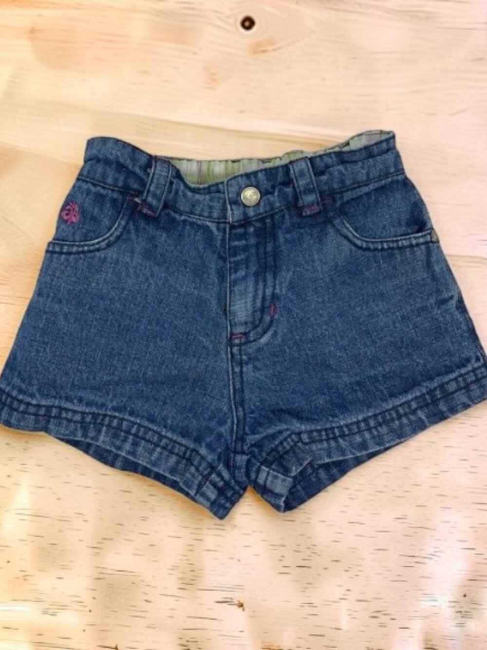 4/$12 💥♻ Derean Toddler Girls Denim Blue Jeans Shorts | Size 3T | 0633